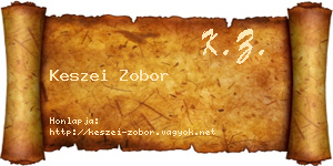 Keszei Zobor névjegykártya